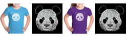 LA Pop Art Girl's Word Art T-Shirt - Panda